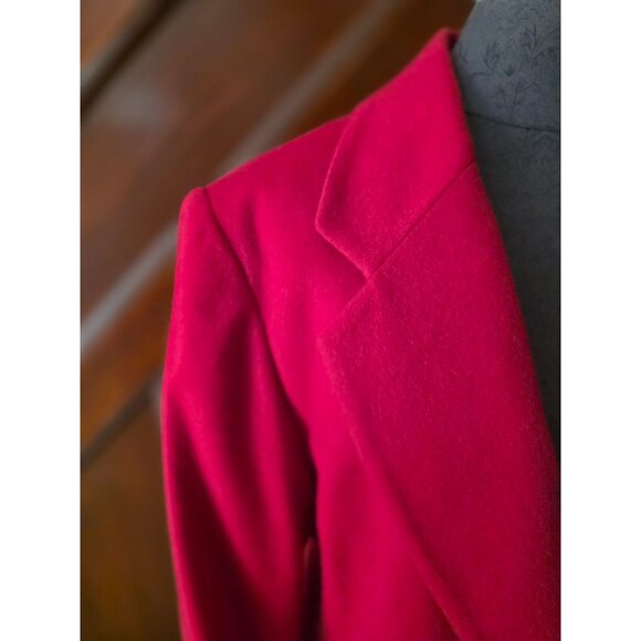 Lands End Womens Red Cashmere Blazer Size 14 - Picture 3 of 7